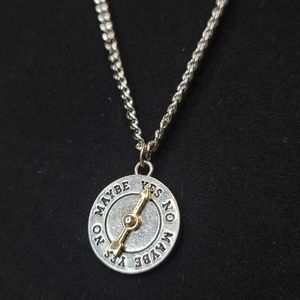 2/$40 Yes No Maybe Spinner Necklace